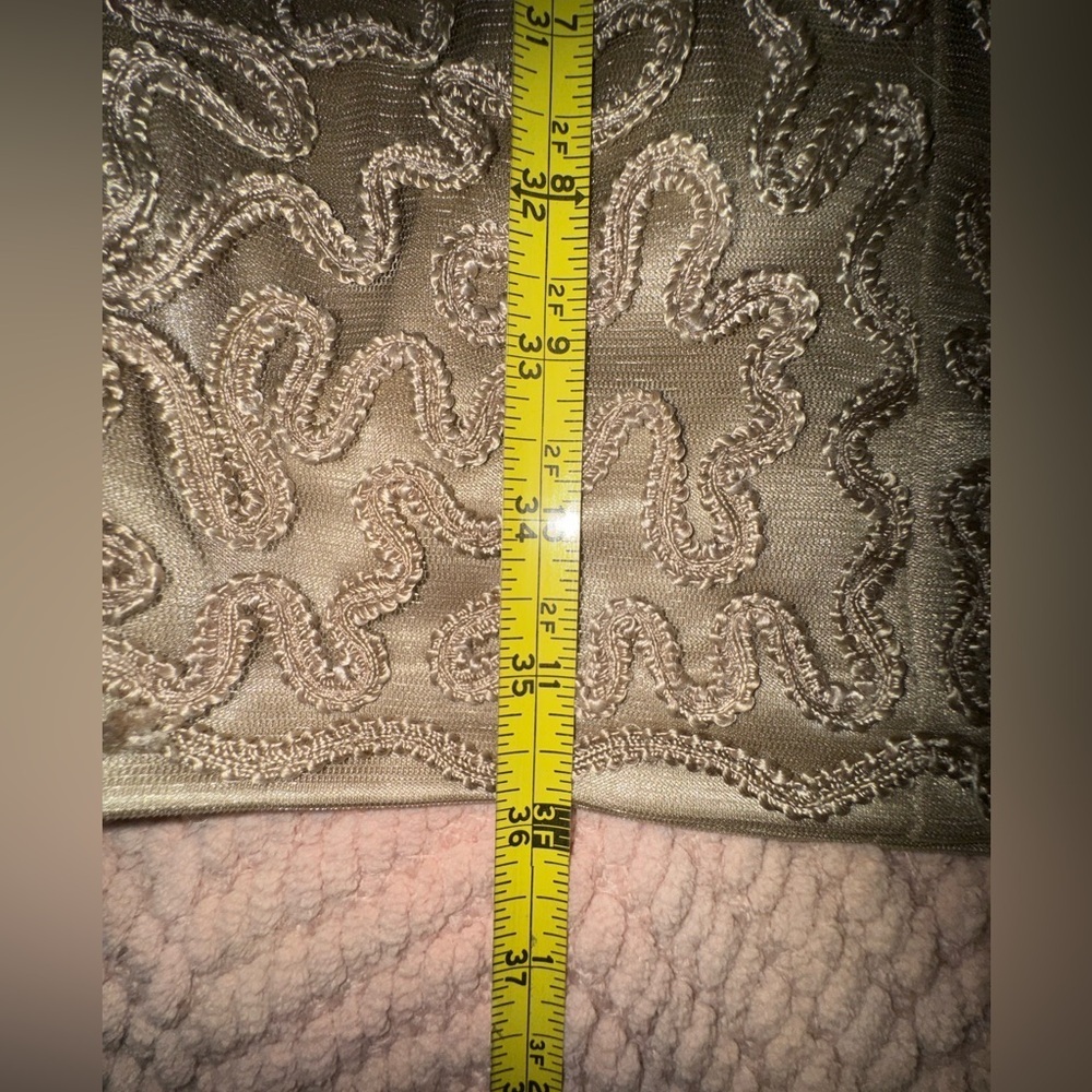 Sue Wong Nocturne Gold Embroidered Sequin Cutout Back Cocktail Dress Size 4 - Picture 5 of 15